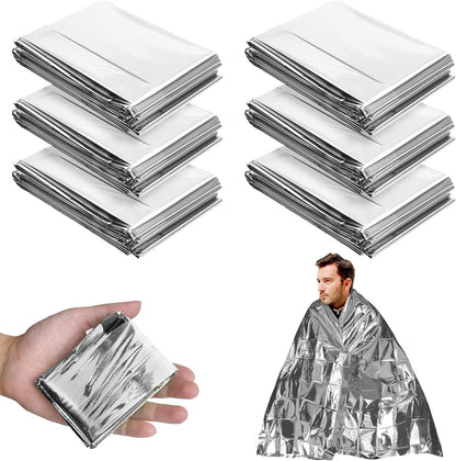 Manta Térmica de Supervivencia Reutilizable Pack x5)