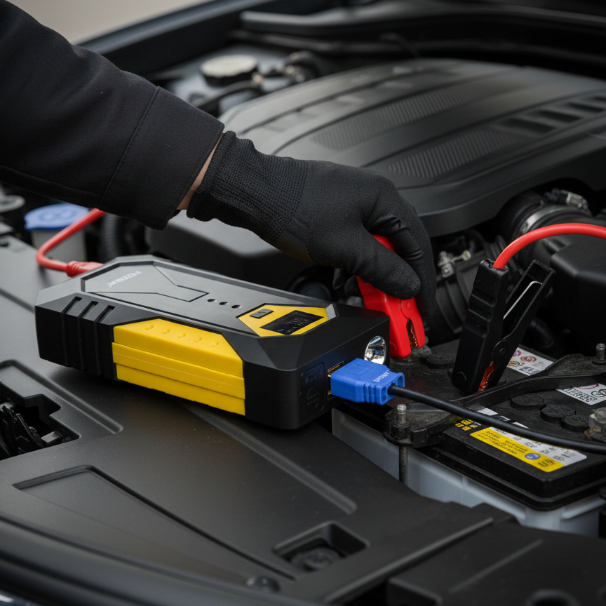 Arrancador de Batería Portátil 4 en 1