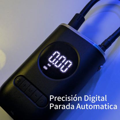 Infla y verifica la presión en casa en pocos minutos.