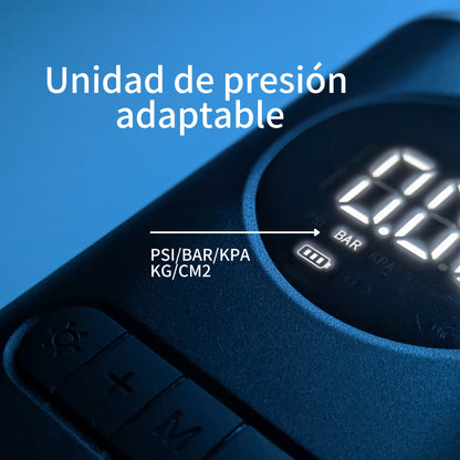 Infla y verifica la presión en casa en pocos minutos.